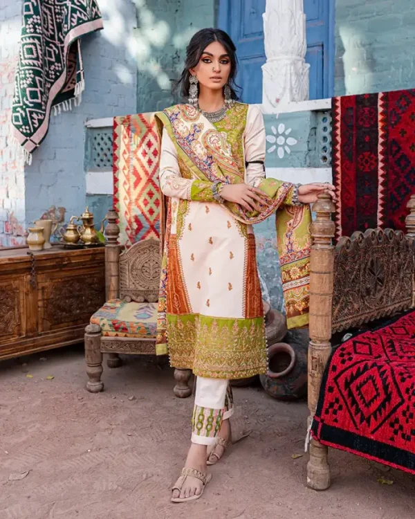 Maria Osama Khan Sakhiyaan Stitched Collection’22 Zaitoon